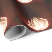 Schöne Abstrakte Flammenkunst Print Geschenkpapier (Rolleneckpunkt)