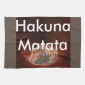 Schöne Abstrakte Flammenkunst Print Handtuch (Horizontal)