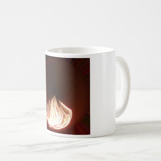 Schöne Abstrakte Flammenkunst Print Kaffeetasse (VorderseiteRechts)