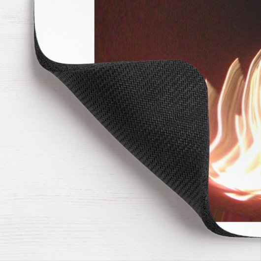Schöne Abstrakte Flammenkunst Print Mousepad (Ecke)