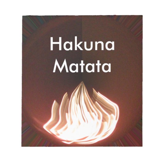 Schöne Abstrakte Flammenkunst Print Notizblock (Vorderseite)