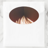 Schöne Abstrakte Flammenkunst Print Ovaler Aufkleber (Tasche)