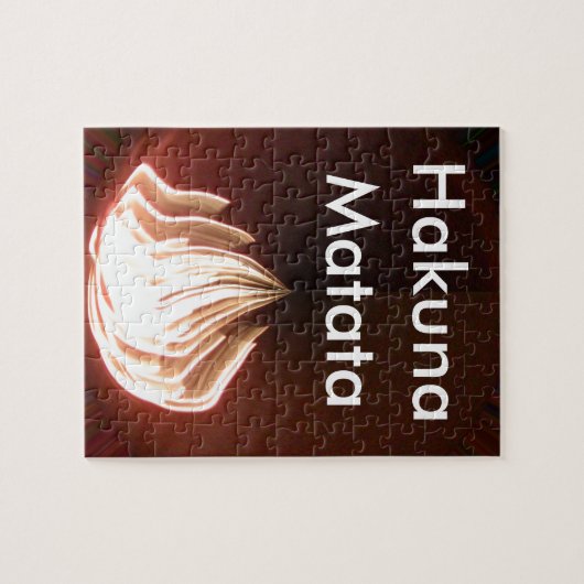 Schöne Abstrakte Flammenkunst Print Puzzle (Horizontal)