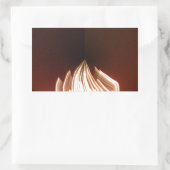 Schöne Abstrakte Flammenkunst Print Rechteckiger Aufkleber (Tasche)