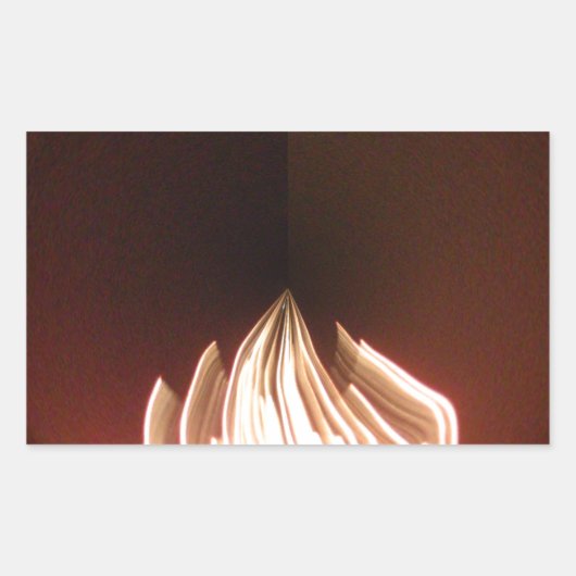 Schöne Abstrakte Flammenkunst Print Rechteckiger Aufkleber (Vorderseite)