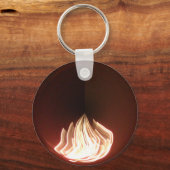 Schöne Abstrakte Flammenkunst Print Schlüsselanhänger (Vorderseite)