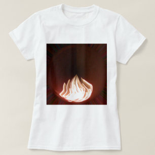 Schöne Abstrakte Flammenkunst Print T-Shirt