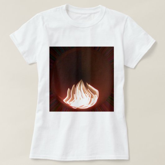 Schöne Abstrakte Flammenkunst Print T-Shirt (Design vorne)