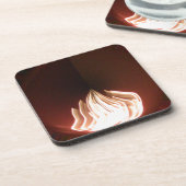 Schöne Abstrakte Flammenkunst Print Untersetzer (Linke Seite)