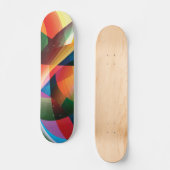 Schöne Abstrakte Formen Skateboard (Vorderseite)