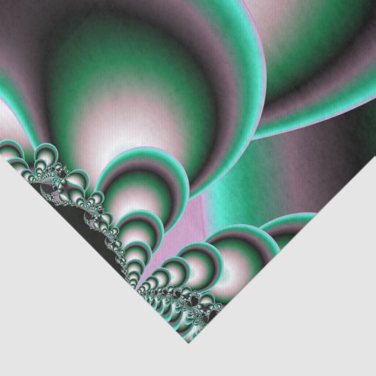 Schöne Abstrakte Fraktal-Spiralkreise Seidenpapier (Ausschnitt)