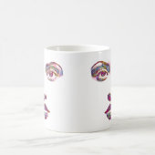 schöne abstrakte Frauen sehen sich Make-up Beauty Kaffeetasse (Mittel)
