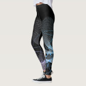 Schöne Abstrakte Geometrische Stilkunst auf dem Sc Leggings (Links)