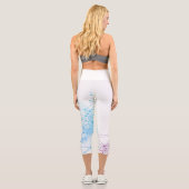 Schöne Abstrakte geometrische Stilkunst Capri Leggings (Rückseite)