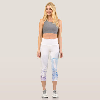 Schöne Abstrakte geometrische Stilkunst Capri Leggings