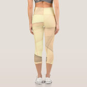 Schöne Abstrakte geometrische Stilkunst Capri Leggings (Rückseite)