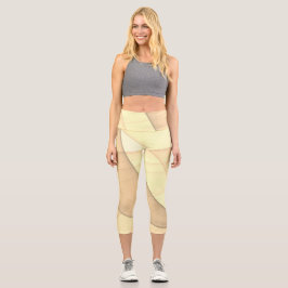 Schöne Abstrakte geometrische Stilkunst Capri Leggings