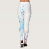 Schöne Abstrakte geometrische Stilkunst Leggings (Rückseite)