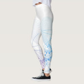 Schöne Abstrakte geometrische Stilkunst Leggings (Links)
