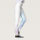 Schöne Abstrakte geometrische Stilkunst Leggings (Rechts)