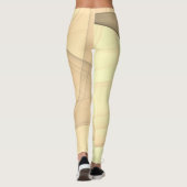 Schöne Abstrakte geometrische Stilkunst Leggings (Rückseite)