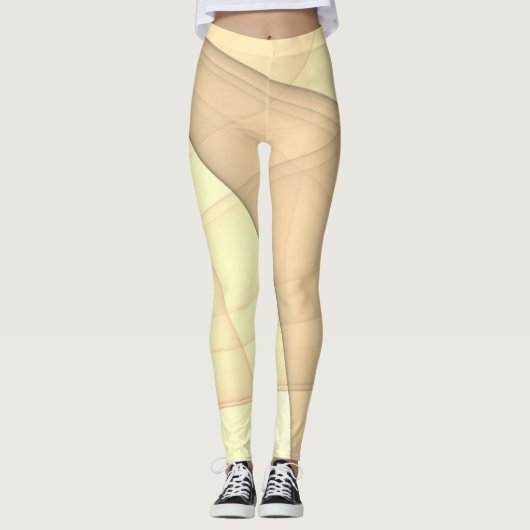 Schöne Abstrakte geometrische Stilkunst Leggings (Vorderseite)