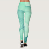 Schöne Abstrakte geometrische Stilkunst Leggings (Rückseite)