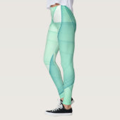 Schöne Abstrakte geometrische Stilkunst Leggings (Links)