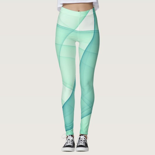 Schöne Abstrakte geometrische Stilkunst Leggings (Vorderseite)