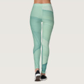 Schöne Abstrakte geometrische Stilkunst Leggings (Rückseite)