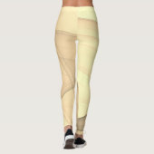 Schöne Abstrakte geometrische Stilkunst Leggings (Rückseite)