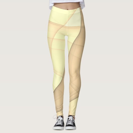Schöne Abstrakte geometrische Stilkunst Leggings (Vorderseite)