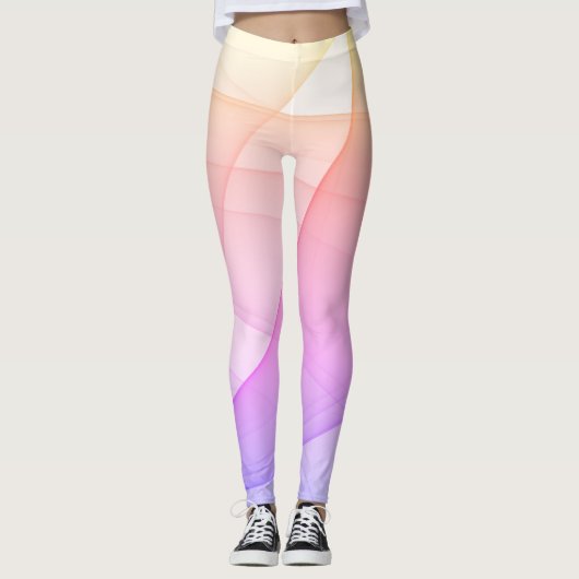 Schöne Abstrakte geometrische Stilkunst Leggings (Vorderseite)