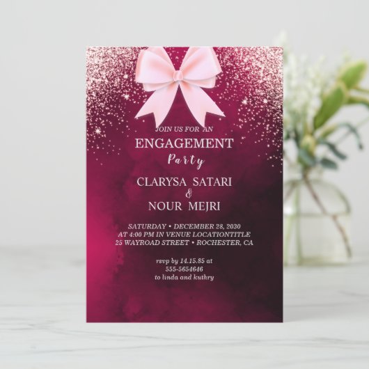 Schöne abstrakte Herbstinseleinladung Einladung (Stehend Vorderseite)