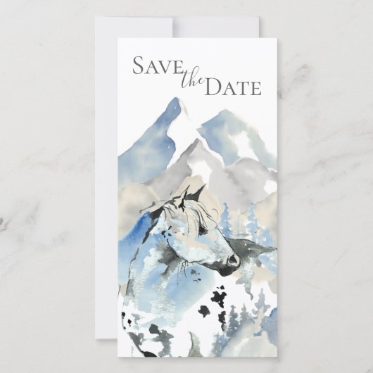 Schöne Abstrakte Hochzeit Save The Date (Vorderseite)