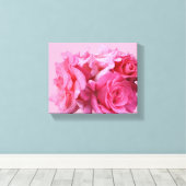 Schöne, abstrakte, hübsche Rosenblüten Leinwanddruck (Insitu (Holzboden))