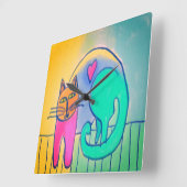 Schöne, Abstrakte Kunst, große Uhr (Winkel)