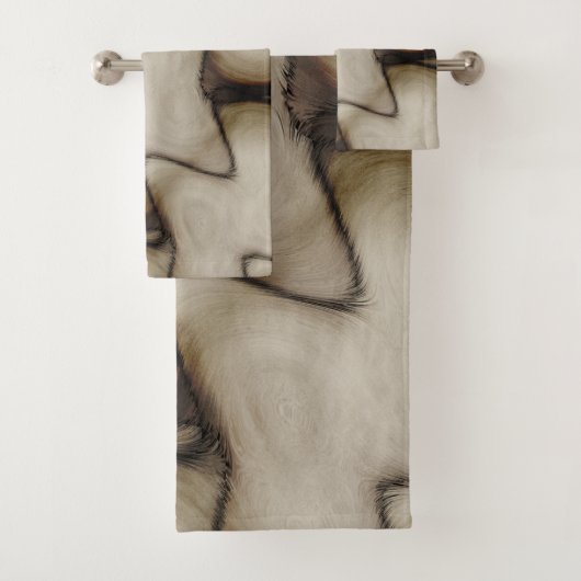 Schöne abstrakte Kunst hinterlässt einen bleibende Badhandtuch Set (Insitu)