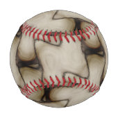 Schöne abstrakte Kunst hinterlässt einen bleibende Baseball (Rückseite)