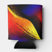 Schöne Abstrakte Kunst im Dunklen Hintergrund Dosenkühler (Rückseite)