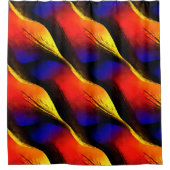 Schöne Abstrakte Kunst im Dunklen Hintergrund Duschvorhang (Vorderseite)