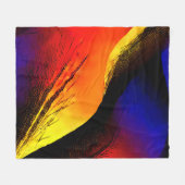 Schöne Abstrakte Kunst im Dunklen Hintergrund Fleecedecke (Vorderseite (Horizontal))