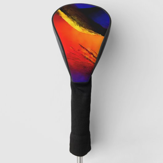 Schöne Abstrakte Kunst im Dunklen Hintergrund Golf Headcover (Vorderseite)