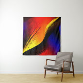 Schöne Abstrakte Kunst im Dunklen Hintergrund Wandteppich (Beispiel (Horizontal))