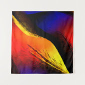 Schöne Abstrakte Kunst im Dunklen Hintergrund Wandteppich (Vorderseite)