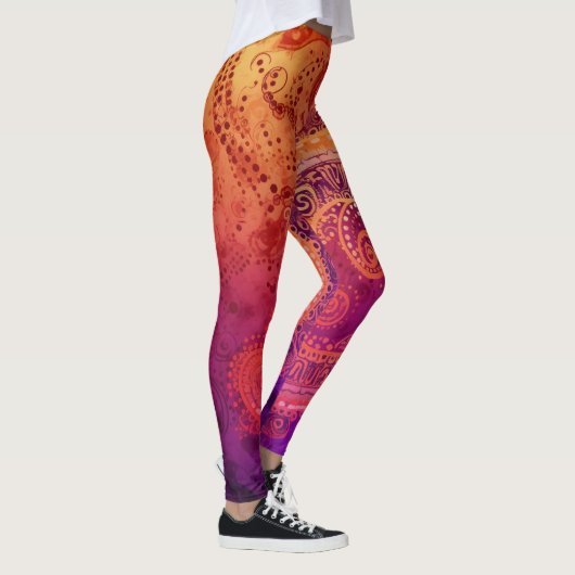 Schöne Abstrakte Kunst Leggings (Rechts)