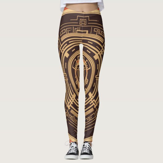 Schöne Abstrakte Kunst Leggings (Vorderseite)