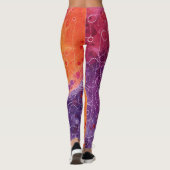 Schöne Abstrakte Kunst Leggings (Rückseite)
