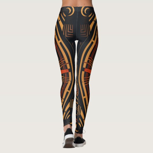 Schöne Abstrakte Kunst Leggings (Rückseite)