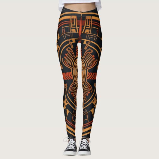 Schöne Abstrakte Kunst Leggings (Vorderseite)